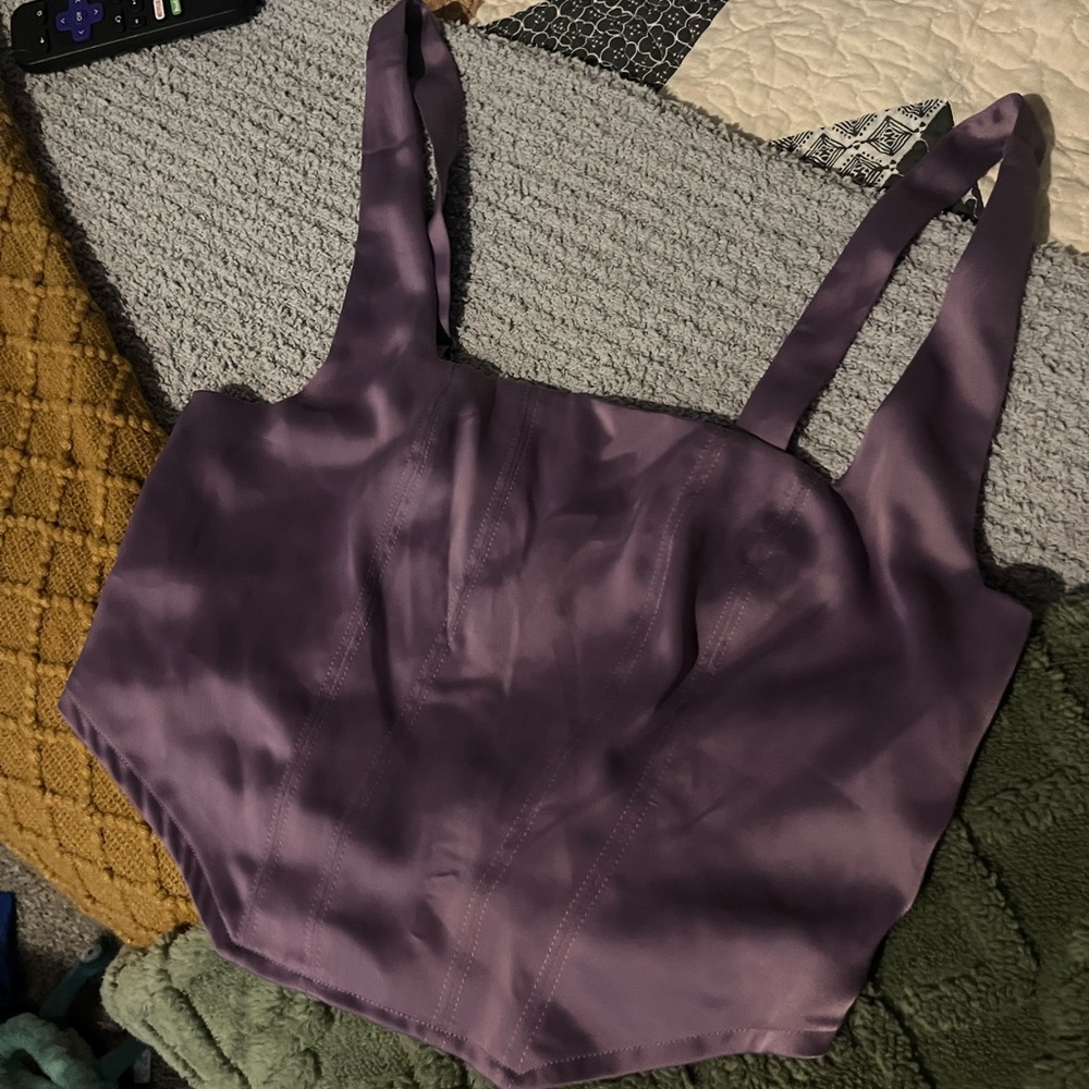 Purple crop top